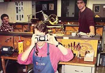 BIR classroom - student with camera