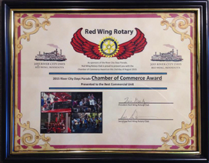 Red Wing Chamber of Commerce Award