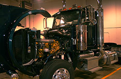 Green Diesel Truck Engine