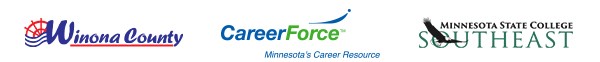 Winona County, Career Force, MSC Southeast Logos