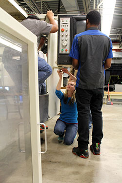 Students assemble equipment