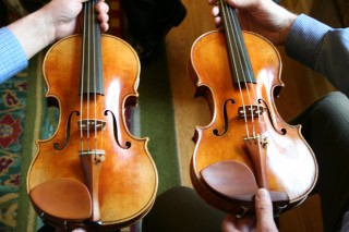 Rossow violin and original Betts Stradivarius