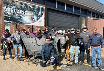 Welding Students and Instructor Casey Mann