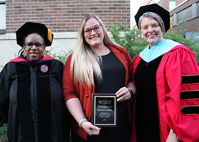 Vice Chancellor Dees, Michelle Larson, President Danielson