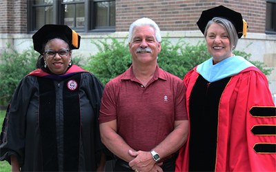 Vice Chancellor Dees, Tom Hoffman, President Danielson